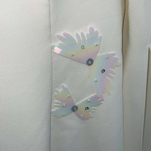 ❌SOLD❌ SAFIYAA US12 Talin Embroidered Ivory Long Dress - Picture 11 of 11